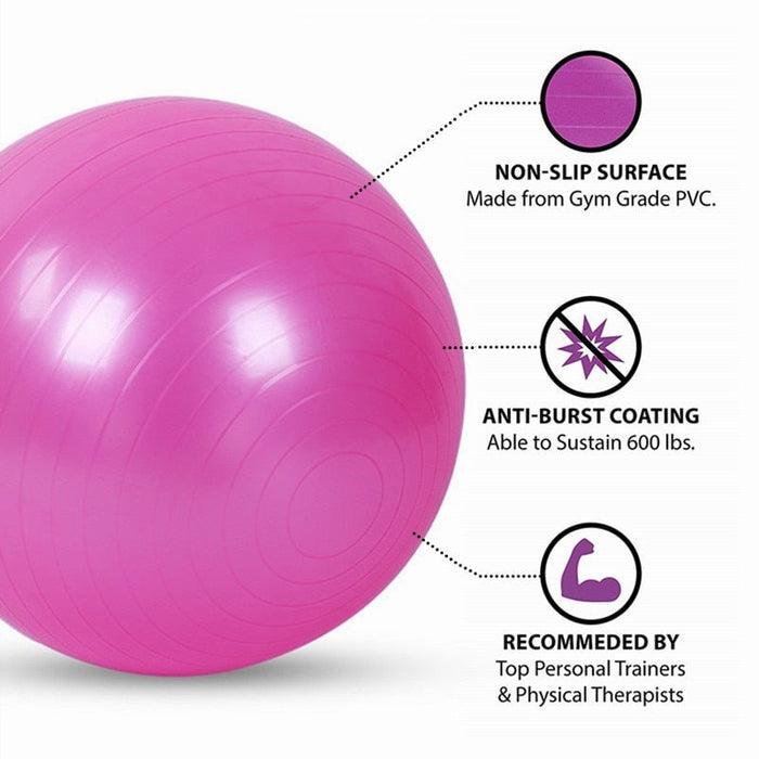 95cm Yoga Exercise Ball - Flamin' Fitness