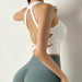 Breathable Open Back Sports Bra - Flamin' Fitness