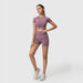 Short Sleeve Top & Shorts Gym Set - Flamin' Fitness