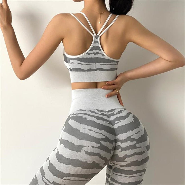 Tiger Print Seamless Gym Leggings - Flamin' Fitness